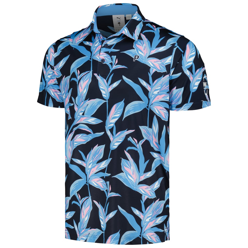 WM Phoenix Open Puma x PTC Floral MATTR Polo - Navy
